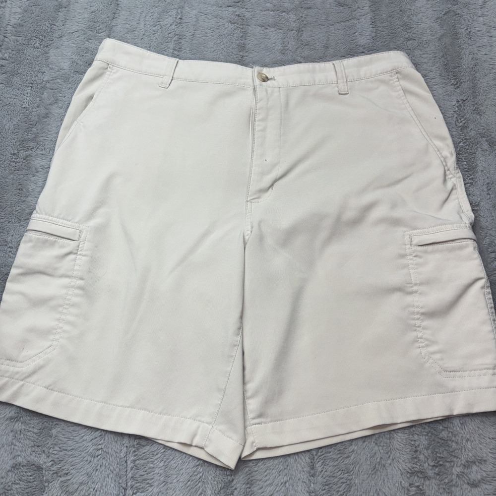 Chaps Golf 78 Men's Shorts Size 36 Stone Beige‎ Performance Stretch